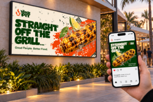 Corn billboard with smartphone mockup-5